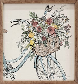 Farmhouse Flea Market Floral Bike By Anne Tavoletti